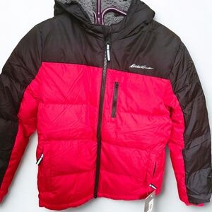 Eddie Bauer Gray Sherpa-Lined Kids Jacket